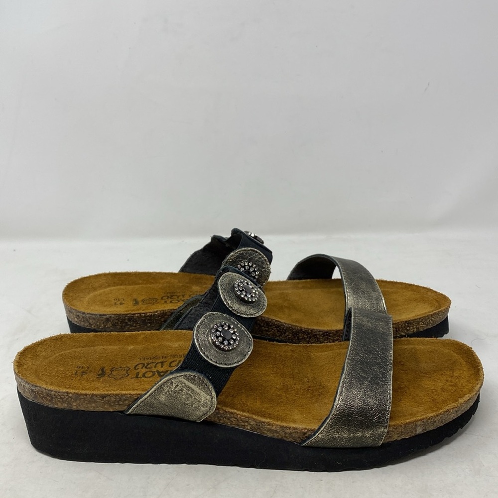 NAOT Marissa Sandals in Metal Leather - NWOB